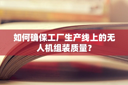如何确保工厂生产线上的无人机组装质量？
