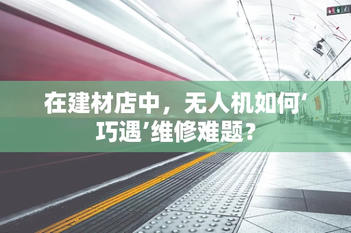 在建材店中，无人机如何‘巧遇’维修难题？
