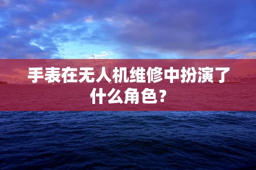 手表在无人机维修中扮演了什么角色？