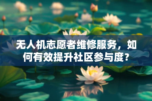 无人机志愿者维修服务，如何有效提升社区参与度？