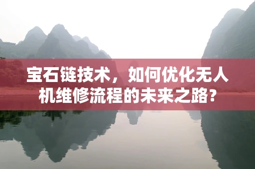 宝石链技术，如何优化无人机维修流程的未来之路？