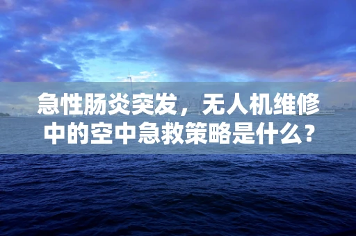 急性肠炎突发，无人机维修中的空中急救策略是什么？