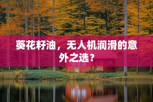 葵花籽油，无人机润滑的意外之选？