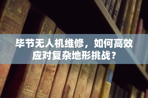 毕节无人机维修，如何高效应对复杂地形挑战？