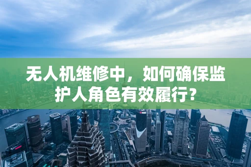 无人机维修中，如何确保监护人角色有效履行？
