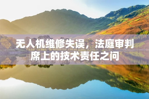 无人机维修失误，法庭审判席上的技术责任之问