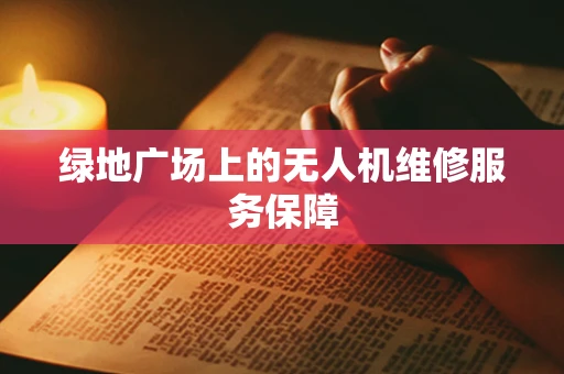 绿地广场上的无人机维修服务保障