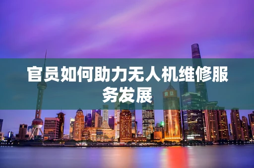 官员如何助力无人机维修服务发展