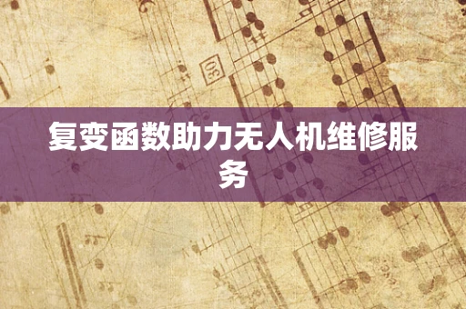 复变函数助力无人机维修服务