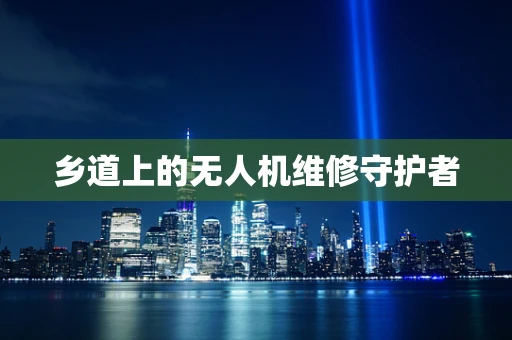 乡道上的无人机维修守护者