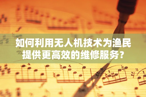 如何利用无人机技术为渔民提供更高效的维修服务？