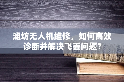 潍坊无人机维修，如何高效诊断并解决飞丢问题？