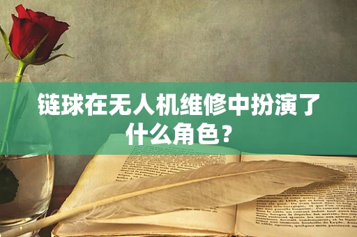 链球在无人机维修中扮演了什么角色？
