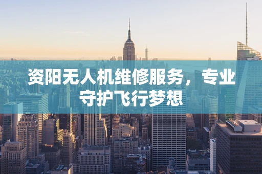 资阳无人机维修服务，专业守护飞行梦想