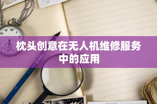 枕头创意在无人机维修服务中的应用