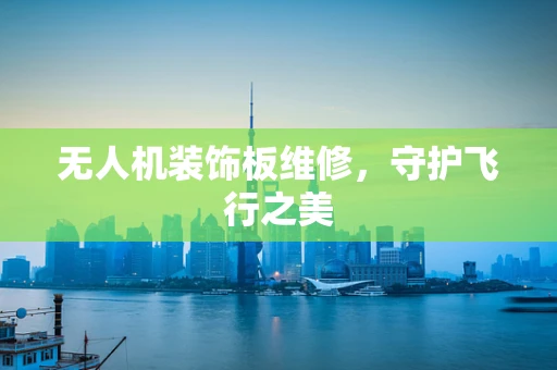 无人机装饰板维修，守护飞行之美