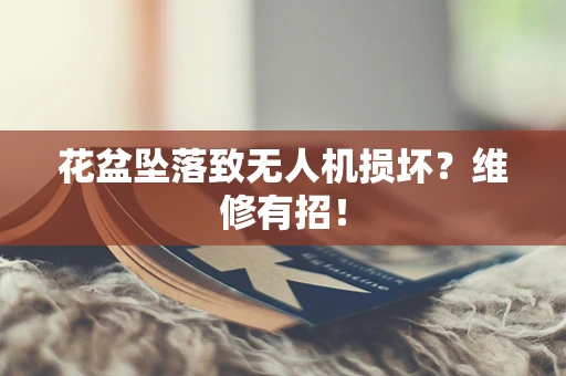 花盆坠落致无人机损坏？维修有招！