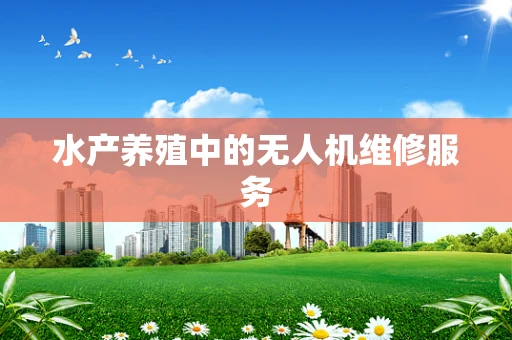 水产养殖中的无人机维修服务
