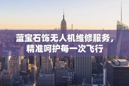 蓝宝石饰无人机维修服务，精准呵护每一次飞行