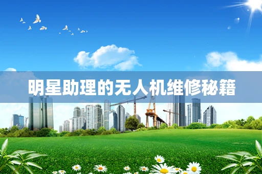 明星助理的无人机维修秘籍