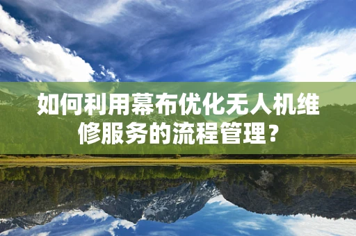 如何利用幕布优化无人机维修服务的流程管理？