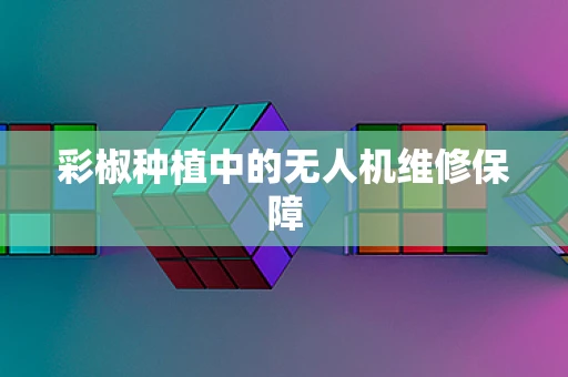 彩椒种植中的无人机维修保障