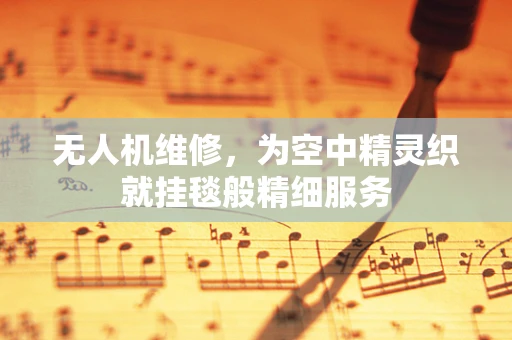 无人机维修，为空中精灵织就挂毯般精细服务