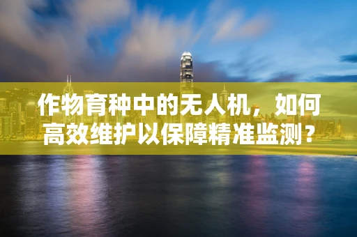 作物育种中的无人机，如何高效维护以保障精准监测？