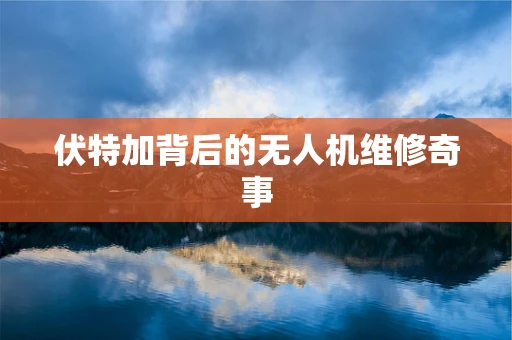 伏特加背后的无人机维修奇事