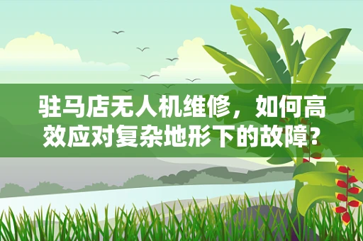 驻马店无人机维修，如何高效应对复杂地形下的故障？