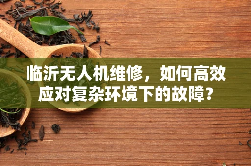 临沂无人机维修，如何高效应对复杂环境下的故障？