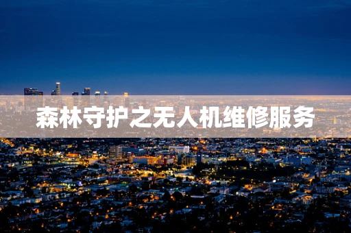 森林守护之无人机维修服务