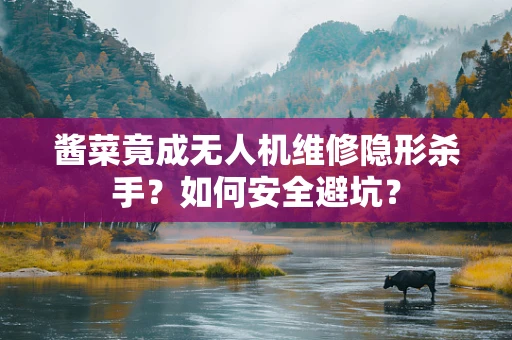 酱菜竟成无人机维修隐形杀手？如何安全避坑？