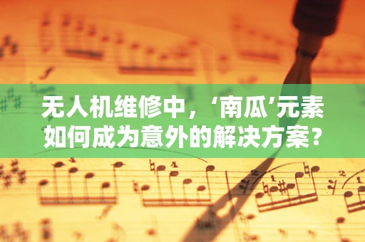 无人机维修中，‘南瓜’元素如何成为意外的解决方案？