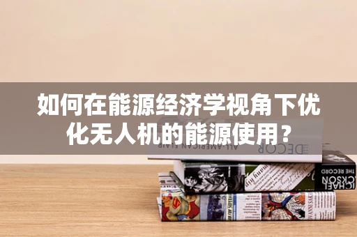 如何在能源经济学视角下优化无人机的能源使用？