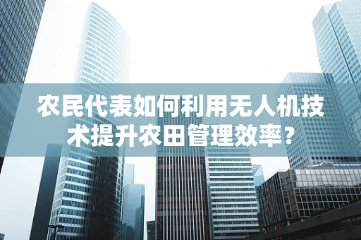 农民代表如何利用无人机技术提升农田管理效率？