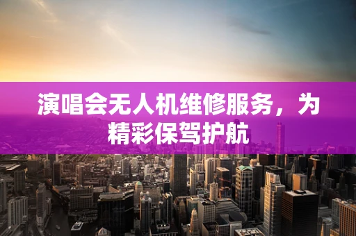 演唱会无人机维修服务，为精彩保驾护航
