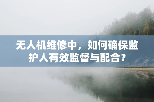 无人机维修中，如何确保监护人有效监督与配合？