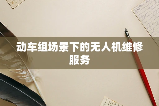 动车组场景下的无人机维修服务