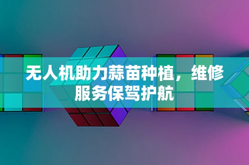 无人机助力蒜苗种植，维修服务保驾护航