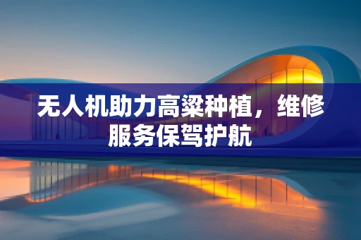 无人机助力高粱种植，维修服务保驾护航