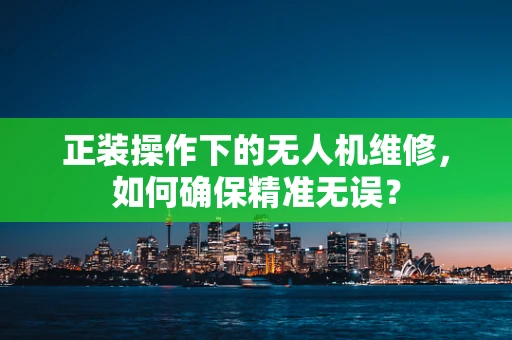 正装操作下的无人机维修，如何确保精准无误？
