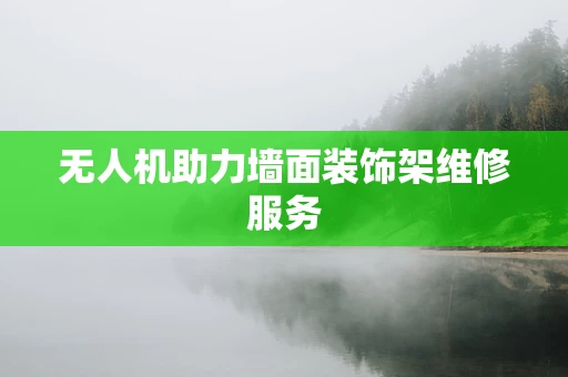 无人机助力墙面装饰架维修服务