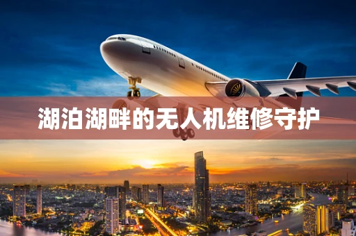 湖泊湖畔的无人机维修守护