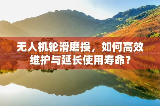 无人机轮滑磨损，如何高效维护与延长使用寿命？
