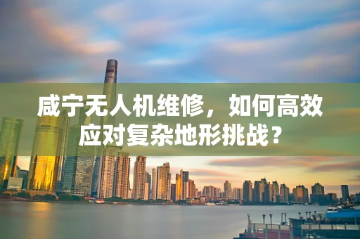 咸宁无人机维修，如何高效应对复杂地形挑战？