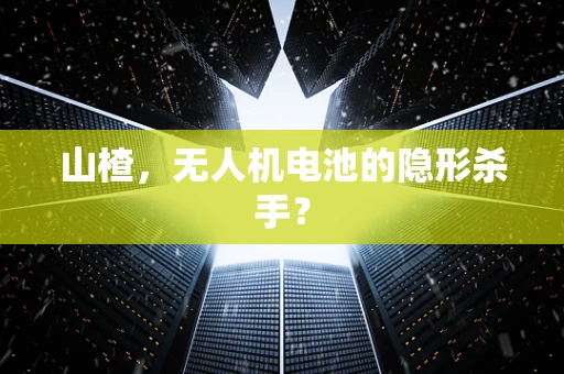 山楂，无人机电池的隐形杀手？