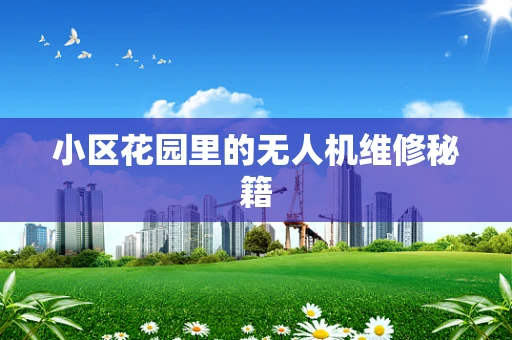 小区花园里的无人机维修秘籍