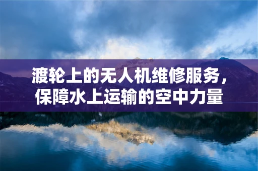 渡轮上的无人机维修服务，保障水上运输的空中力量