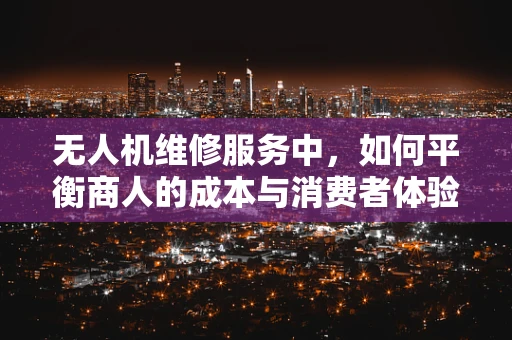 无人机维修服务中，如何平衡商人的成本与消费者体验？